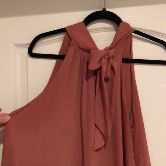 Spirit of Grace Dresses & Skirts - Spirit of Grace Dusty Rose tie halter tunic dress